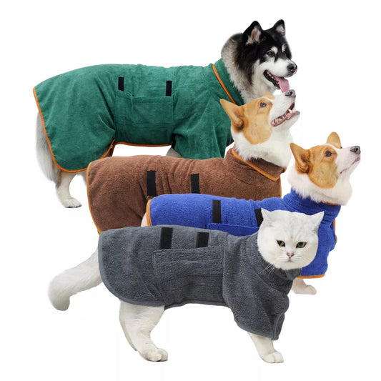 Accappatoio versatile per animali domestici per comfort e comodità extra