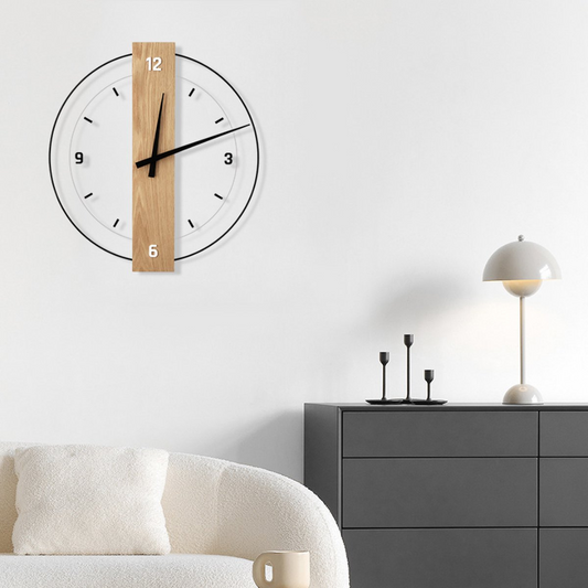 Aurra – Orologio da parete grande e silenzioso per un'elegante decorazione del soggiorno