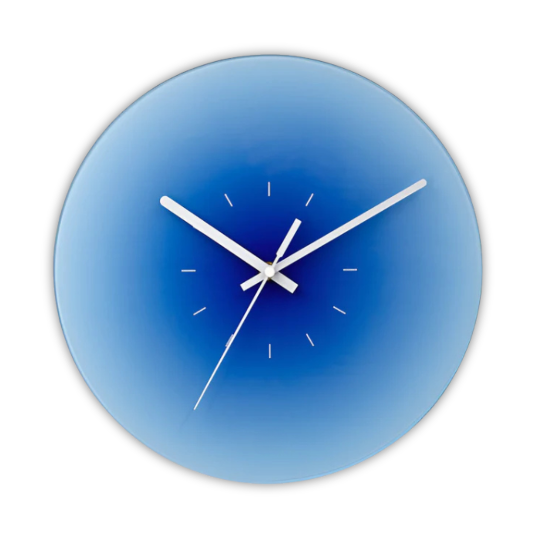 Elegante tramonto - Orologio da parete in vetro per un'atmosfera accogliente