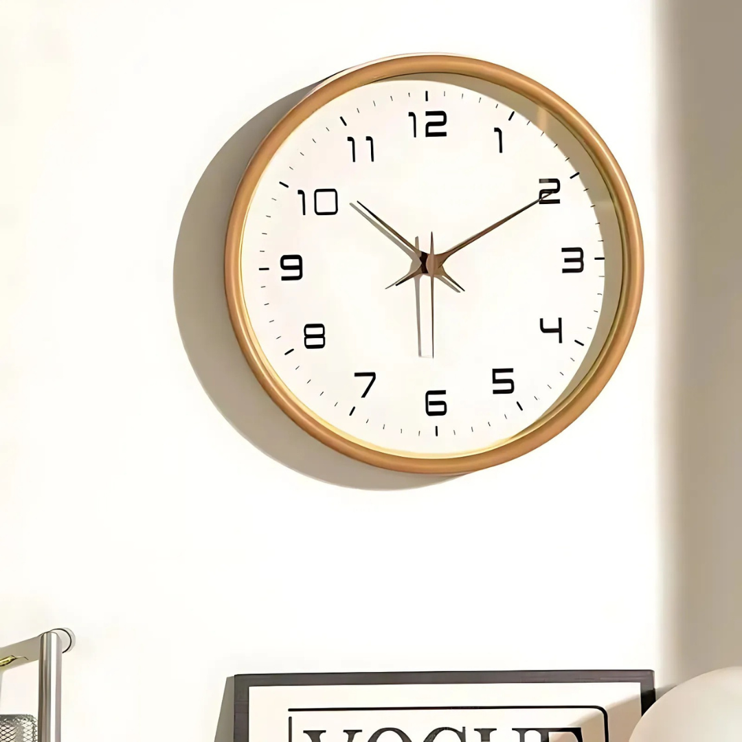 Woodland - Elegante Orologio da Parete in Legno per Decorazioni d'Interni di Stile