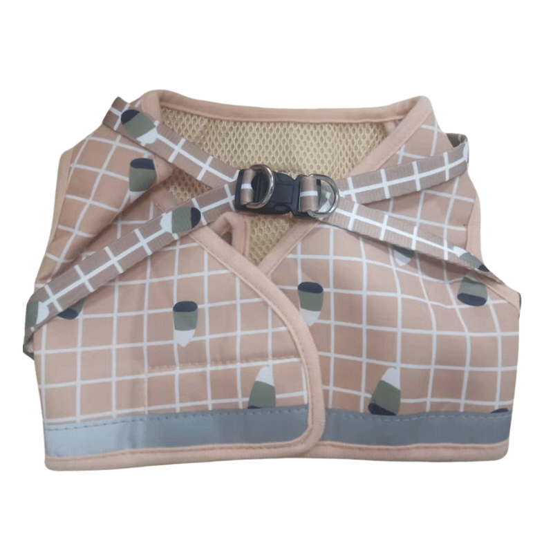 Set canotta riflettente protettiva e cintura per camminare in sicurezza con stile