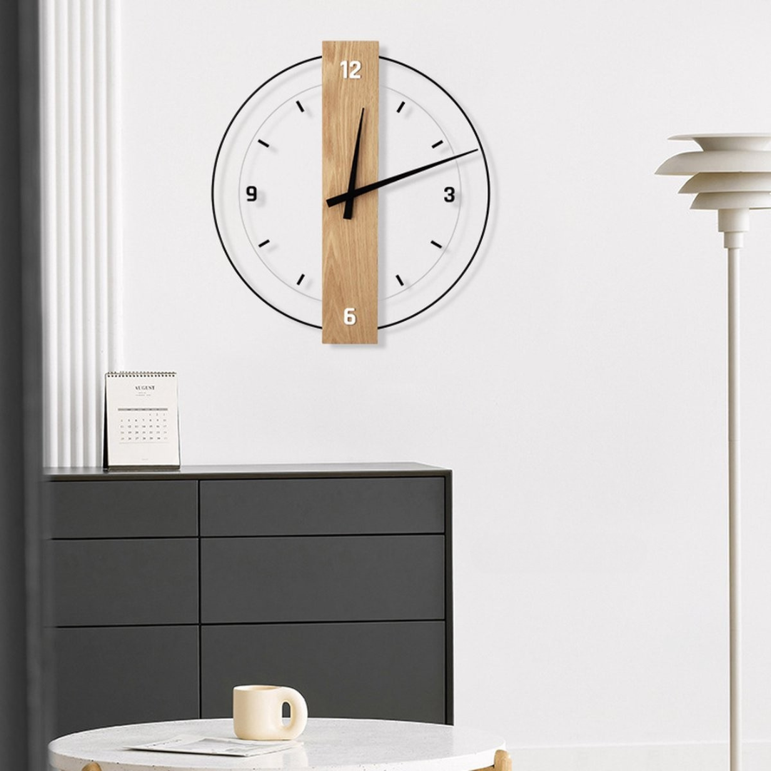 Aurra – Orologio da parete grande e silenzioso per un'elegante decorazione del soggiorno