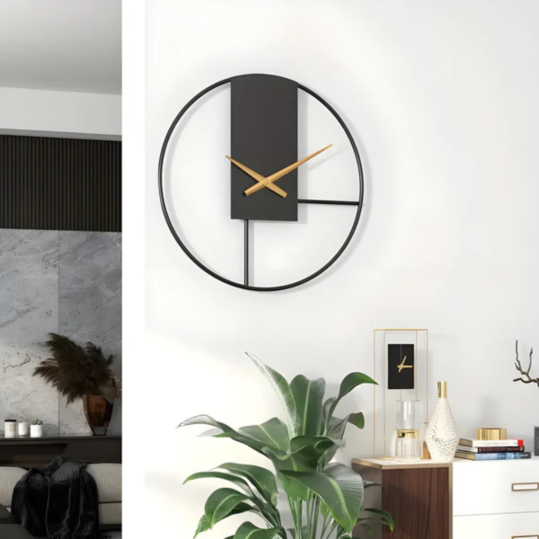 Aurum - Orologio da Parete Minimalista Elegante | Design Silenzioso Elegante e Rilassante
