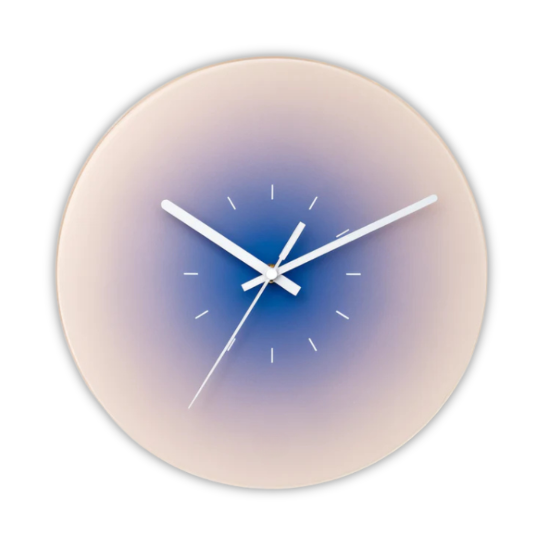 Elegante tramonto - Orologio da parete in vetro per un'atmosfera accogliente