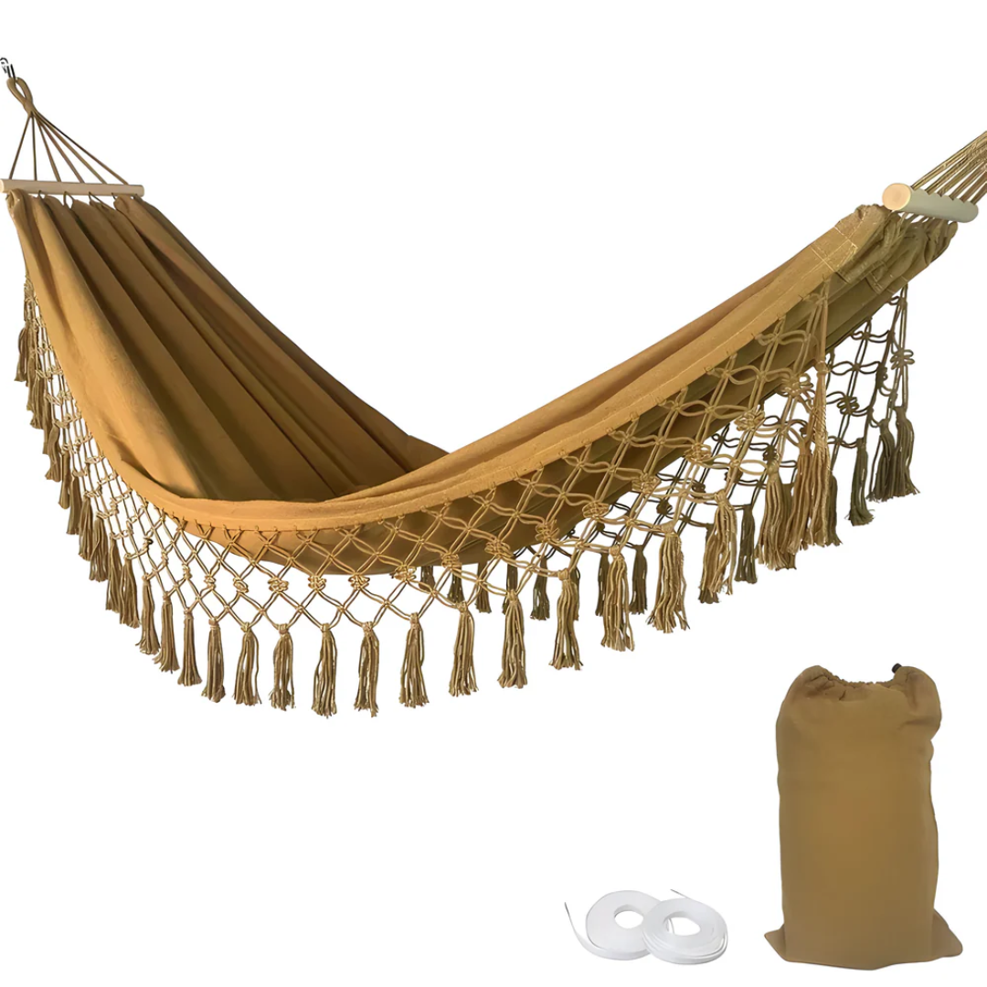 Velri - Amaca di Cotone Boho Lussuosa e Confortevole per il Massimo Relax