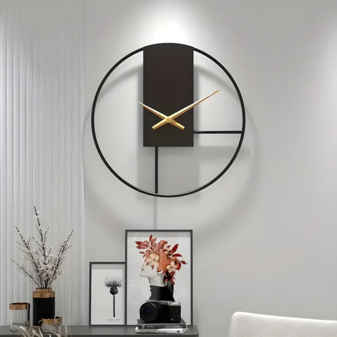 Aurum - Orologio da Parete Minimalista Elegante | Design Silenzioso Elegante e Rilassante