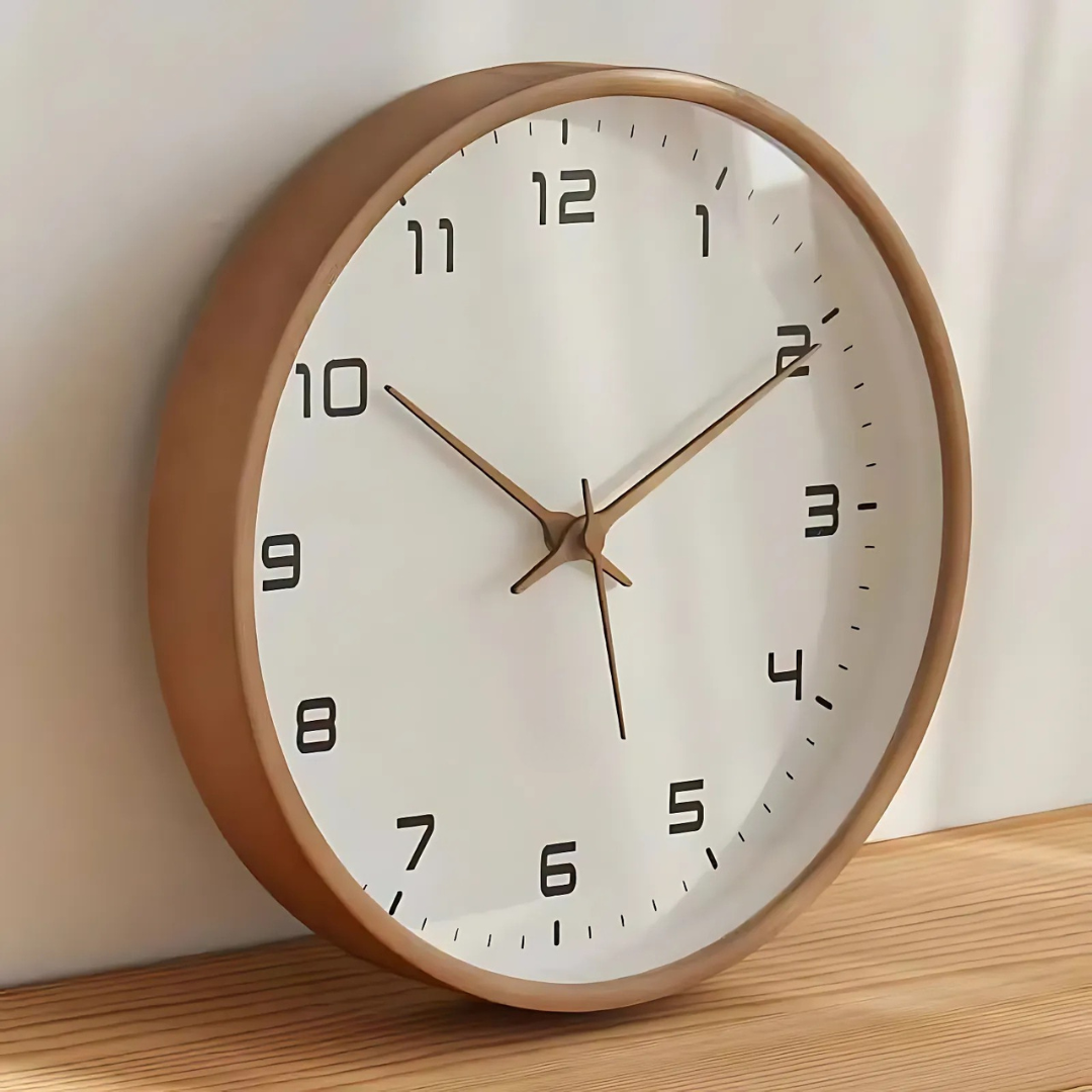 Woodland - Elegante Orologio da Parete in Legno per Decorazioni d'Interni di Stile