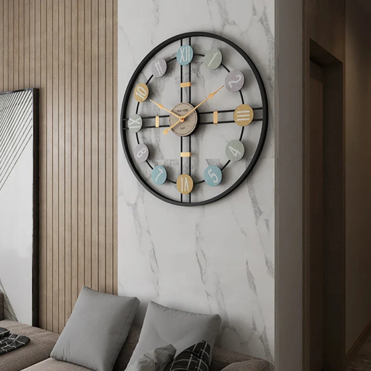 Grande orologio da parete per il soggiorno - elemento decorativo elegante e funzionale