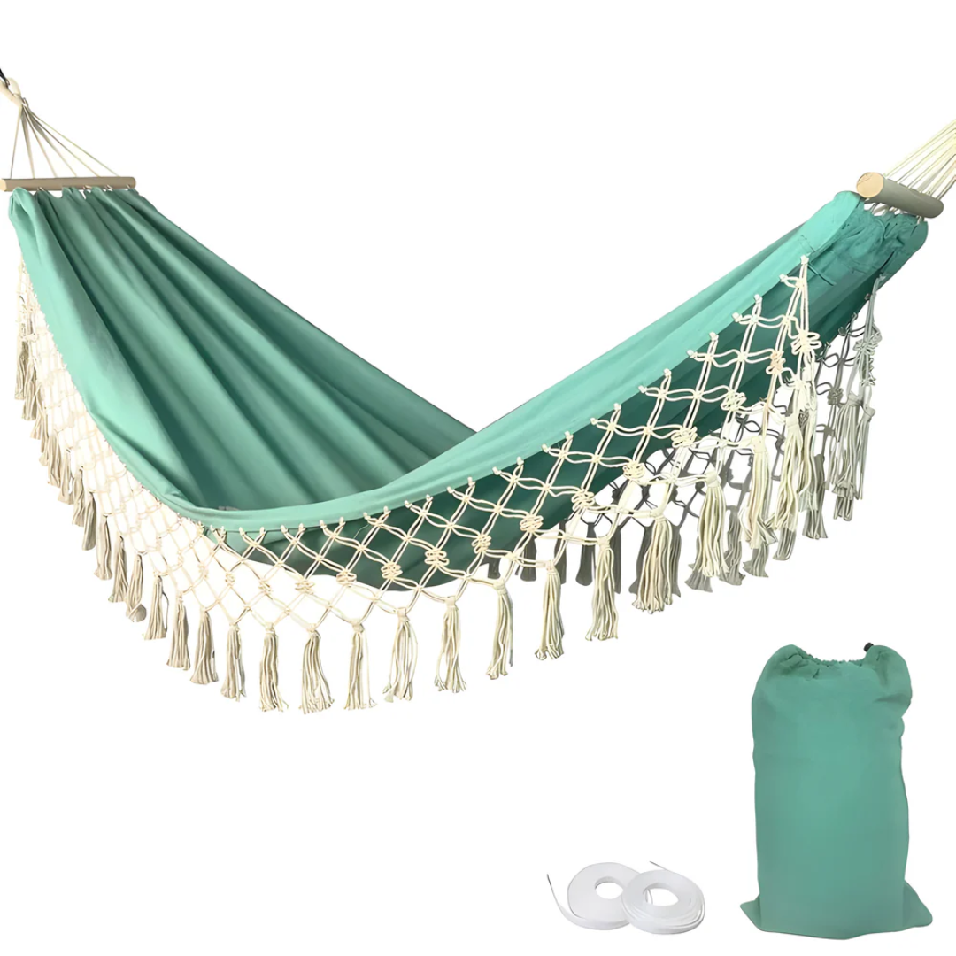 Velri - Amaca di Cotone Boho Lussuosa e Confortevole per il Massimo Relax