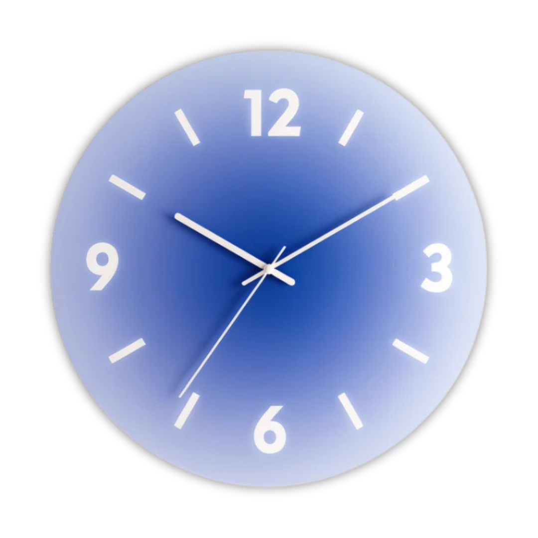 Elegante tramonto - Orologio da parete in vetro per un'atmosfera accogliente