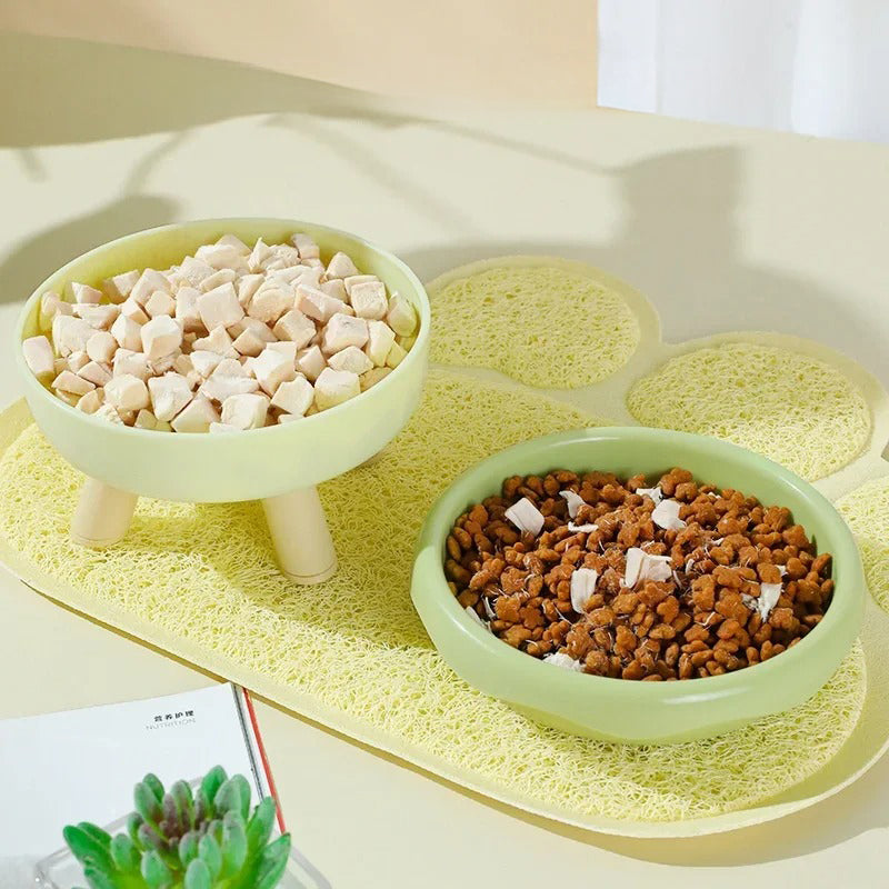 Elegante ciotola rotonda per cibo per animali domestici per un'alimentazione elegante e confortevole