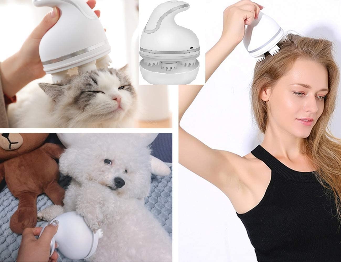 Dispositivo per massaggi rilassanti per gatti incluso borsa per il trasporto