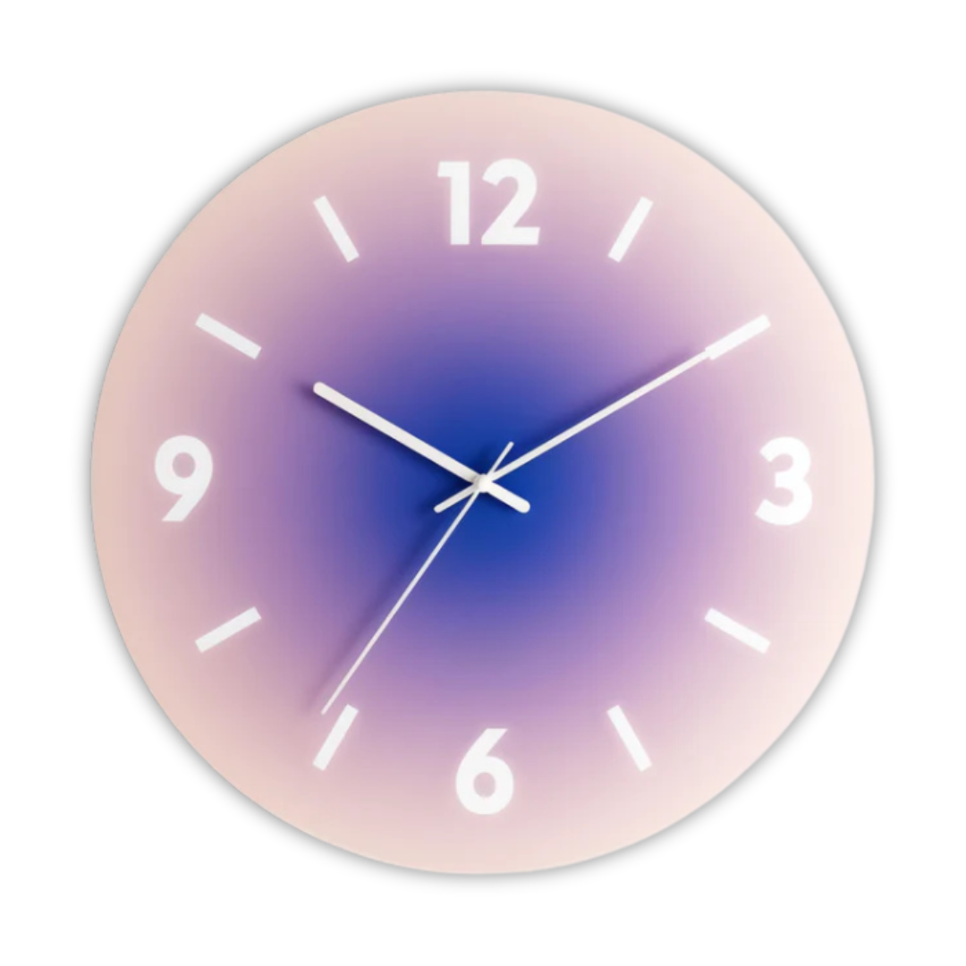 Elegante tramonto - Orologio da parete in vetro per un'atmosfera accogliente