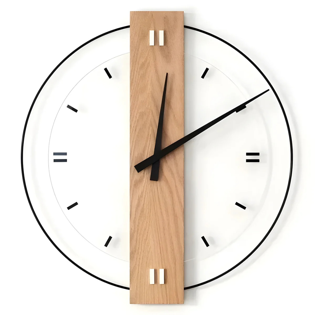 Aurra – Orologio da parete grande e silenzioso per un'elegante decorazione del soggiorno