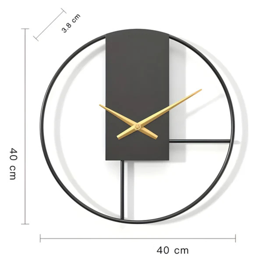 Aurum - Orologio da Parete Minimalista Elegante | Design Silenzioso Elegante e Rilassante