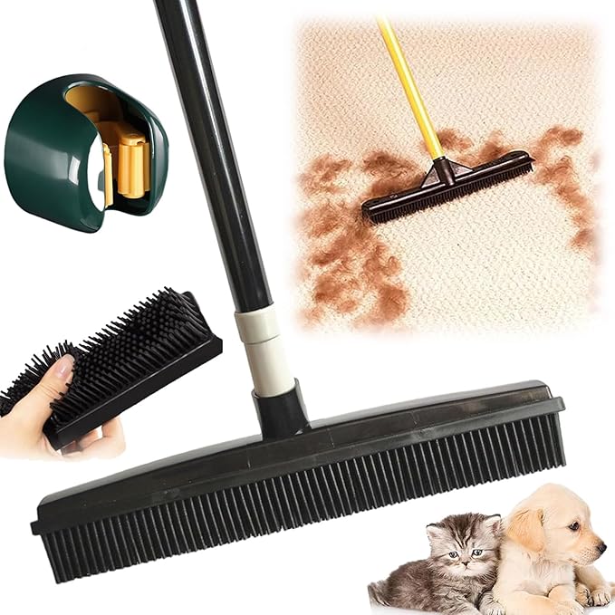 Rimuovi peli per animali versatile con gomma naturale per tutte le superfici