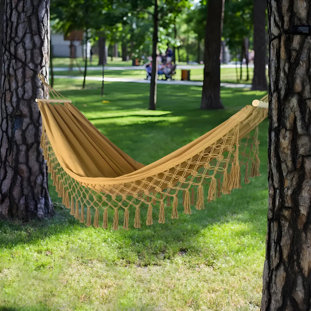 Velri - Amaca di Cotone Boho Lussuosa e Confortevole per il Massimo Relax
