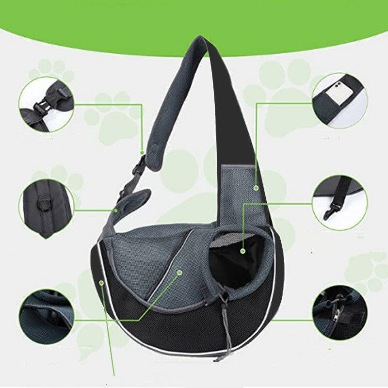 Borsa per il trasporto di animali con design ergonomico per un viaggio confortevole di cani e gatti