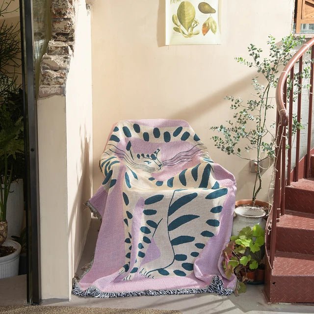 Arazzo da parete intrecciato alla moda – Decorazione moderna per la casa e accento d'interni elegante