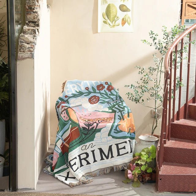 Arazzo da parete intrecciato alla moda – Decorazione moderna per la casa e accento d'interni elegante