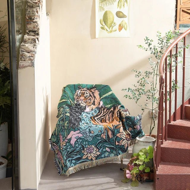Arazzo da parete intrecciato alla moda – Decorazione moderna per la casa e accento d'interni elegante