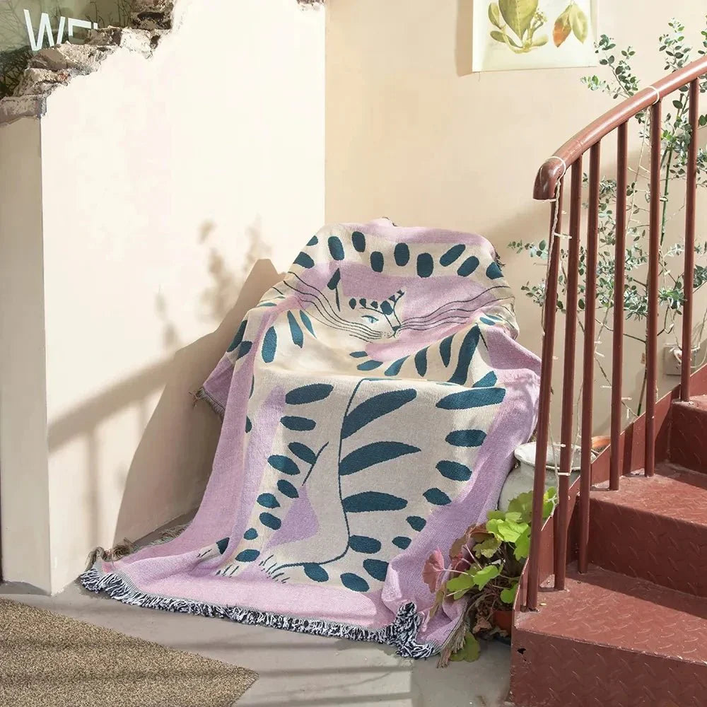 Arazzo da parete intrecciato alla moda – Decorazione moderna per la casa e accento d'interni elegante