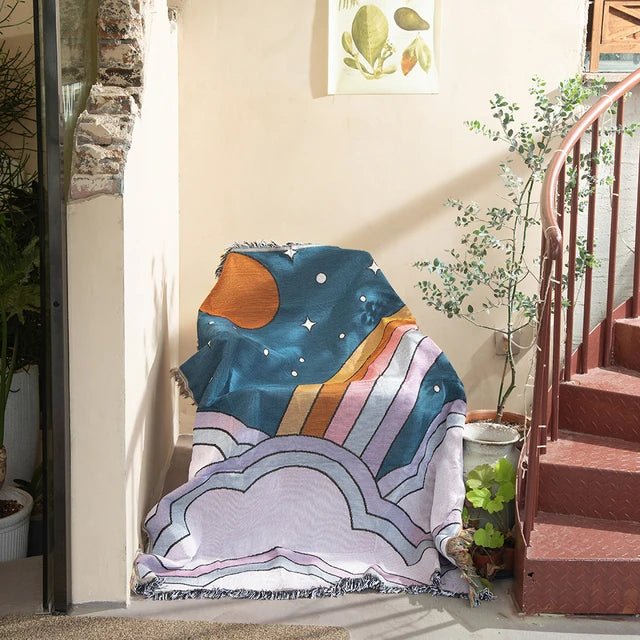 Arazzo da parete intrecciato alla moda – Decorazione moderna per la casa e accento d'interni elegante