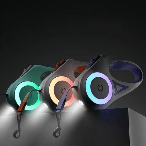 Sicurezza definitiva per cani: illuminazione LED e portata di 5m per passeggiate notturne