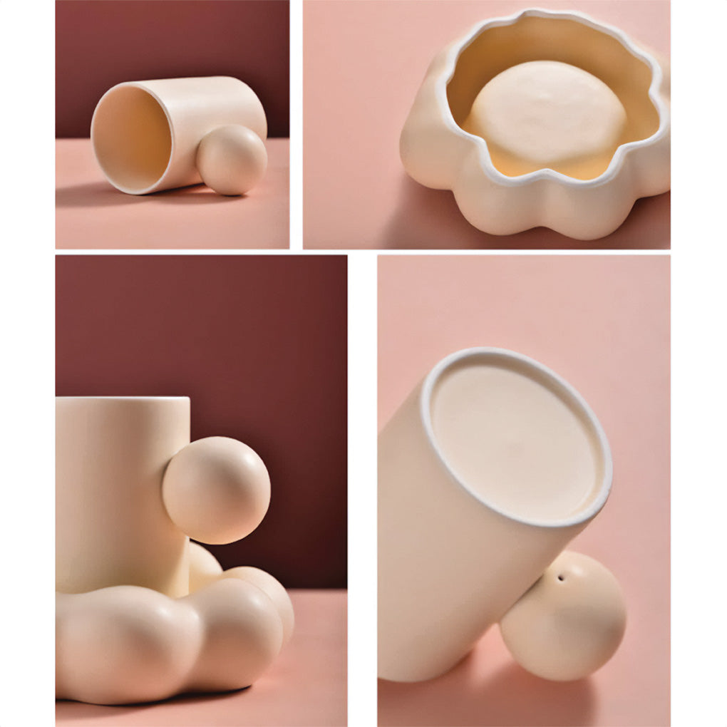 Set di Tazze in Ceramica Cloud – Eleganza e Comfort per le Tue Bevande