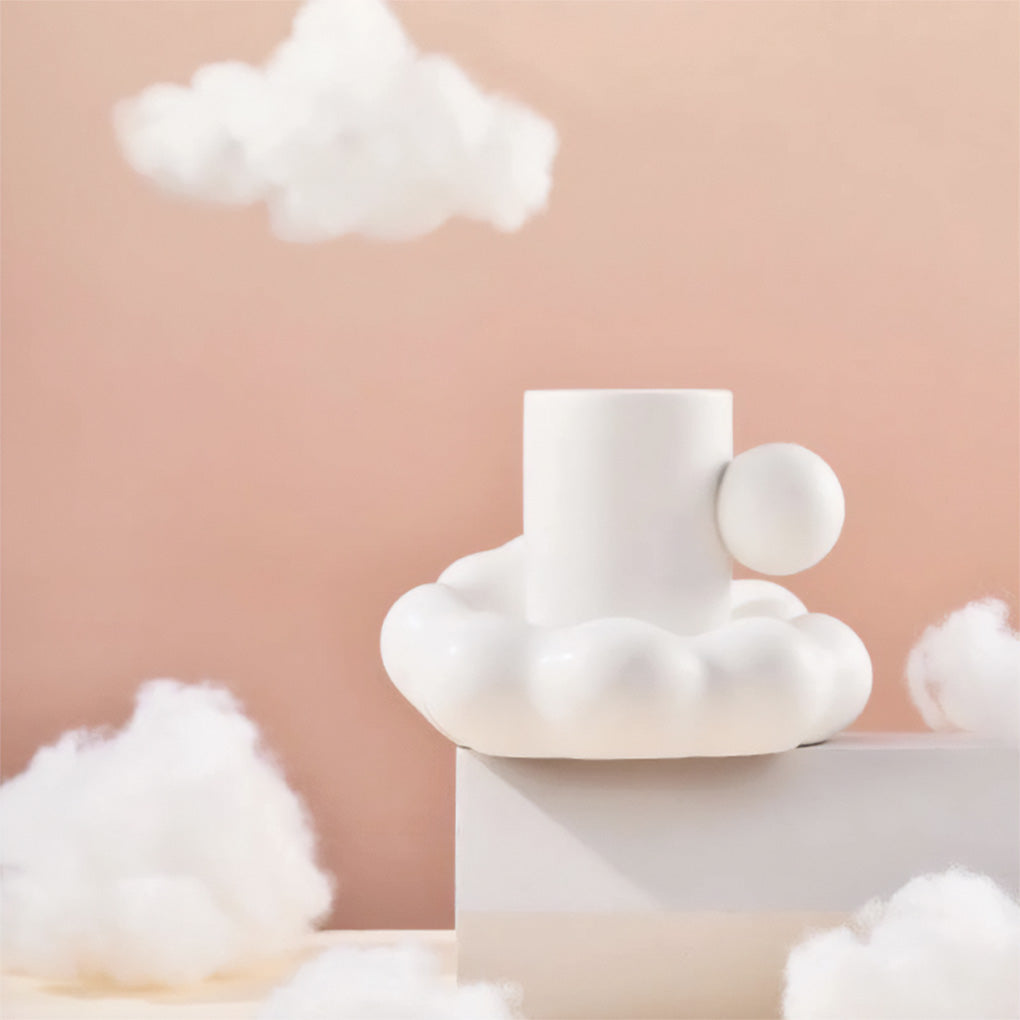 Set di Tazze in Ceramica Cloud – Eleganza e Comfort per le Tue Bevande