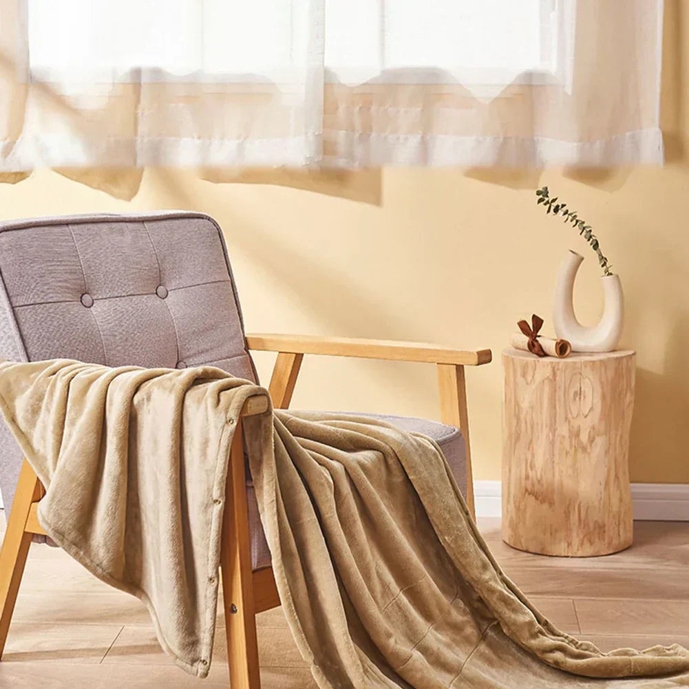 Dolce calore con la coperta elettrica CozyHeat - Morbida, portatile e regolabile per il massimo comfort con connessione USB