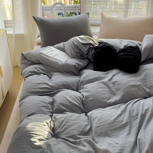 Biancheria da letto Cura Luxe 155x220 cm - Morbida, traspirante e elegante per il massimo comfort del sonno