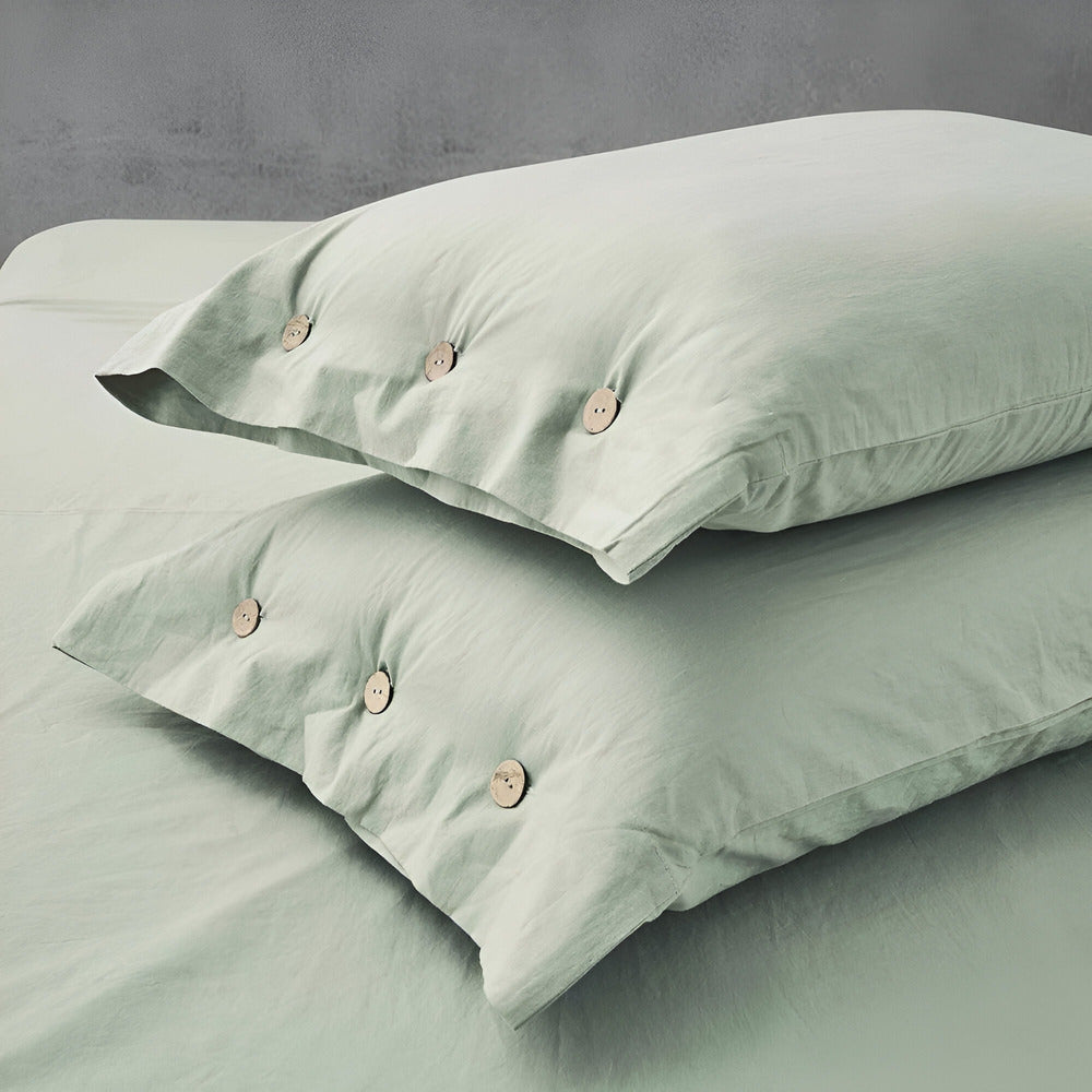 Set di biancheria da letto di cotone di lusso 135x200 cm con federe – design morbido, traspirante ed elegante