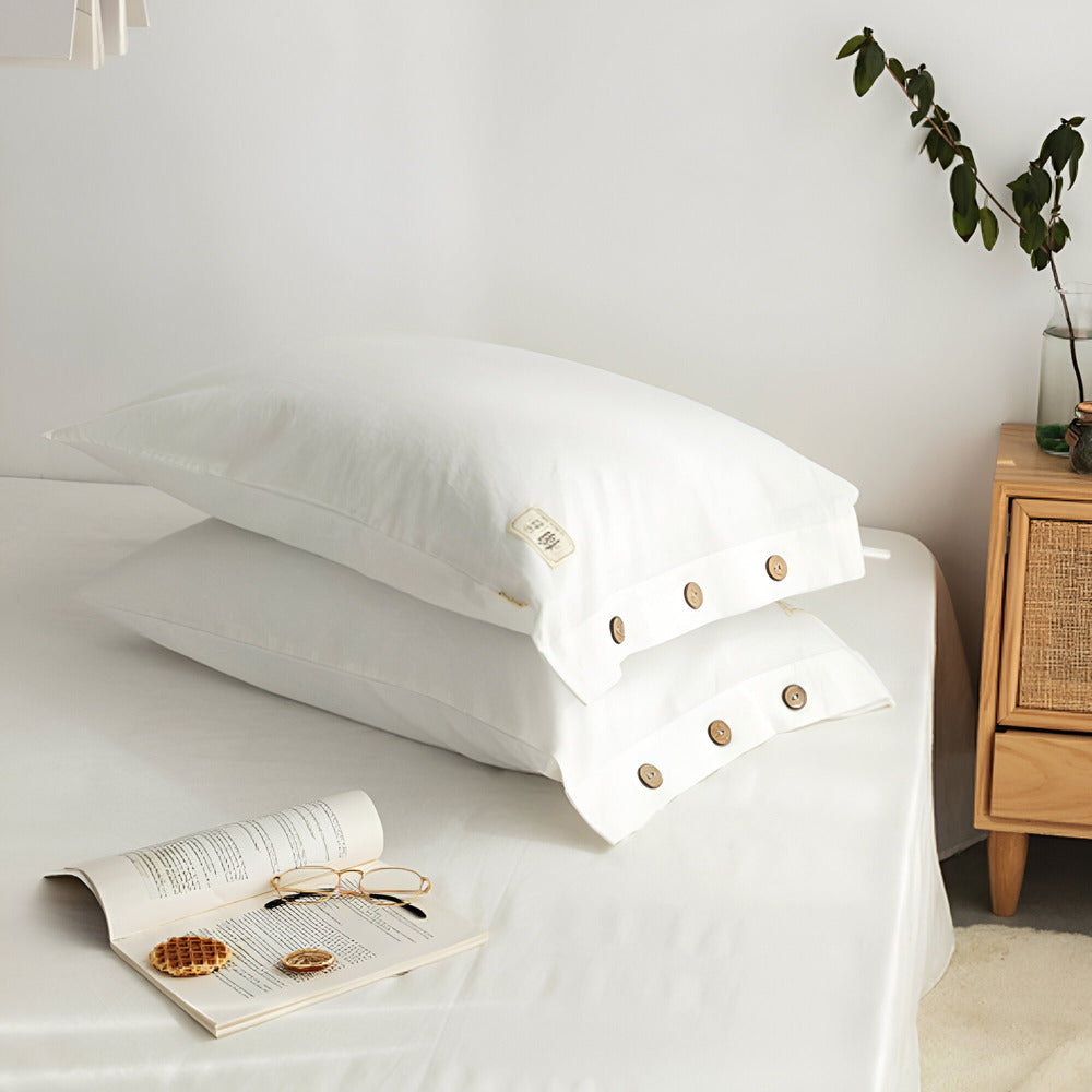 Set di biancheria da letto di cotone di lusso 135x200 cm con federe – design morbido, traspirante ed elegante