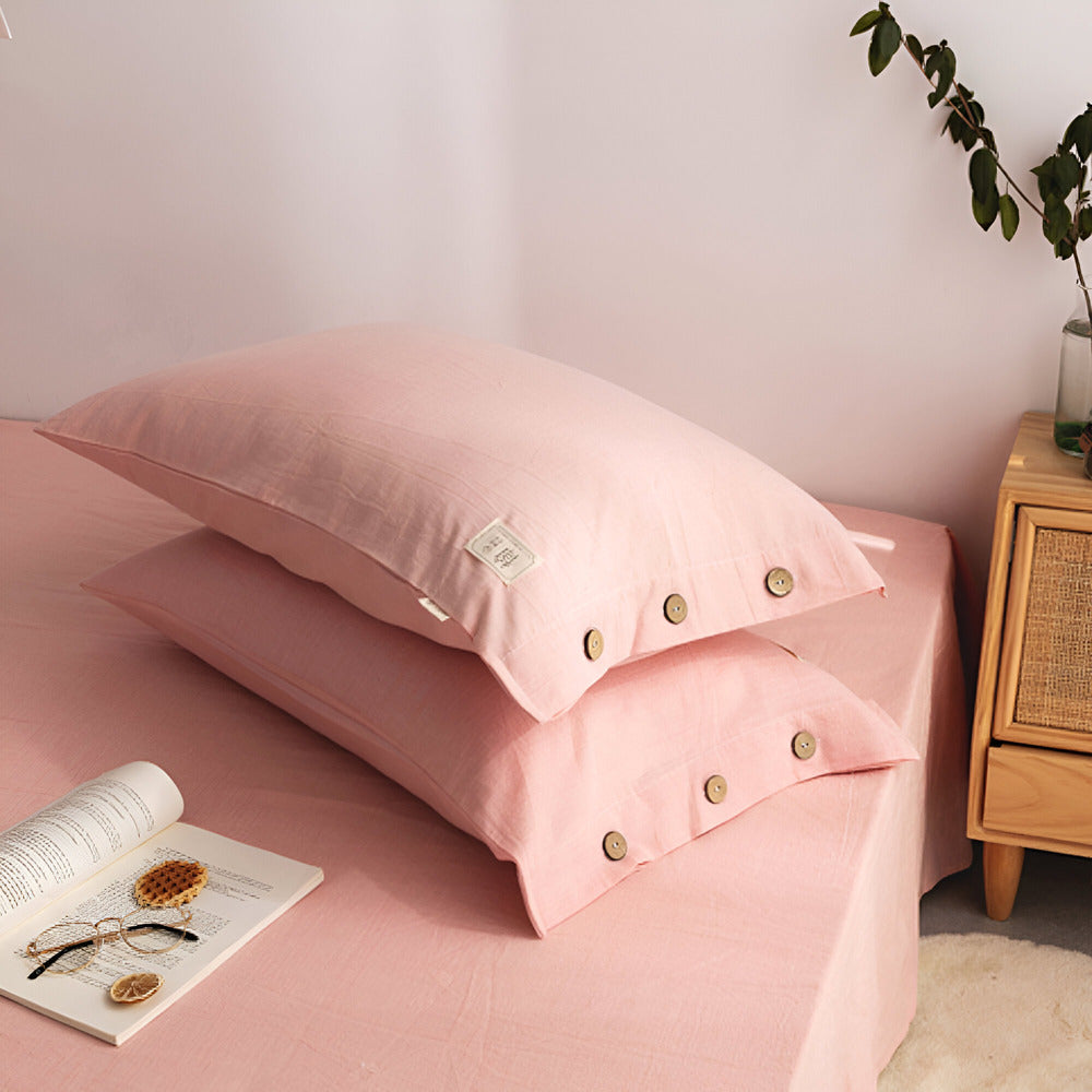 Set di biancheria da letto di cotone di lusso 135x200 cm con federe – design morbido, traspirante ed elegante