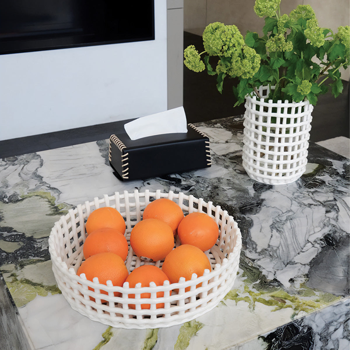 Collezione Forma Basket - Contenitore Elegante e Pratico per un Interno Sofisticato