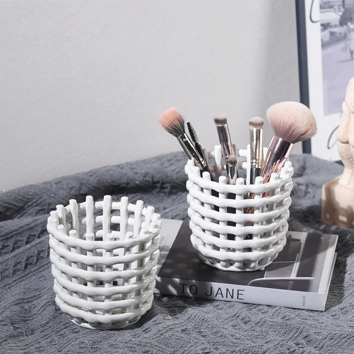 Collezione Forma Basket - Contenitore Elegante e Pratico per un Interno Sofisticato