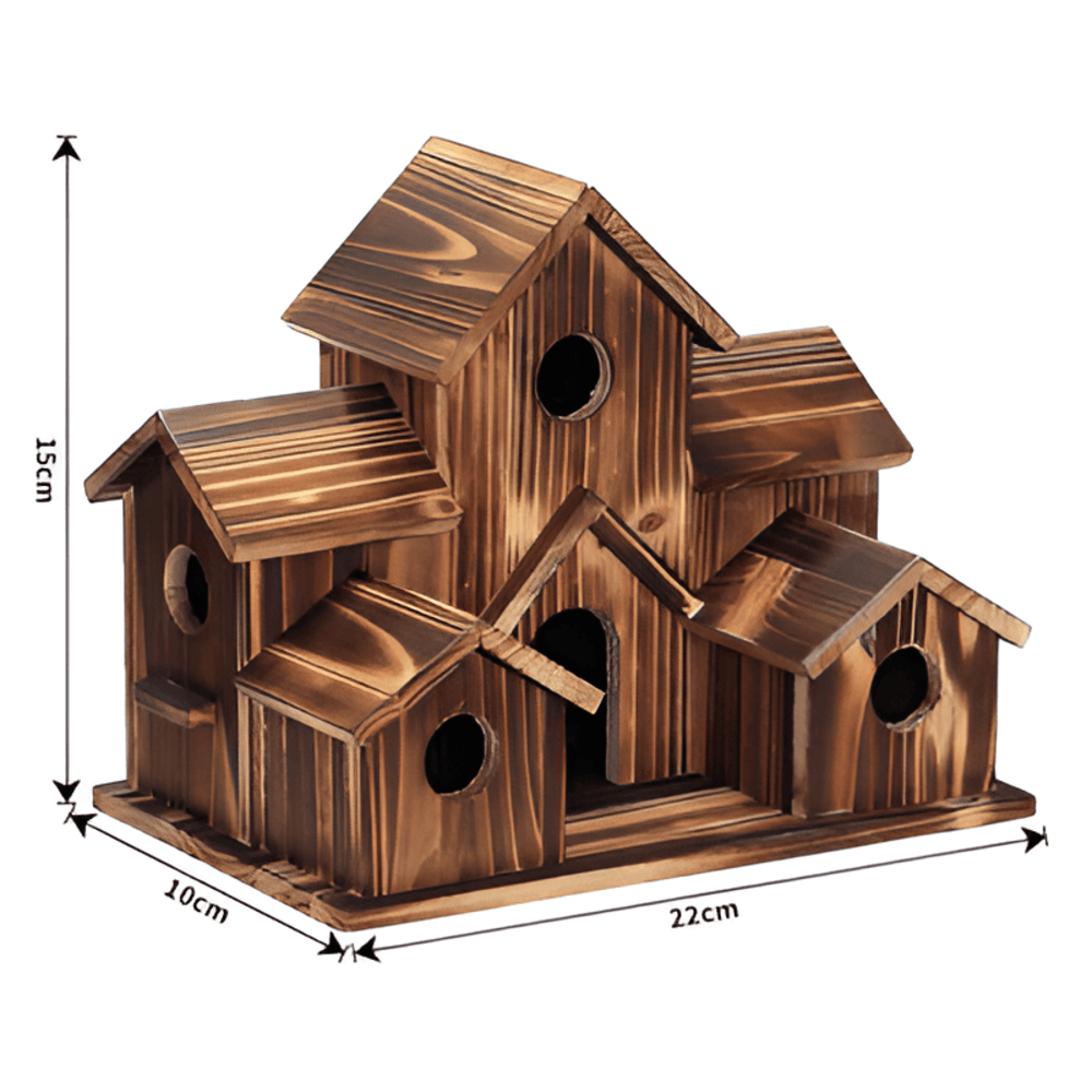 Sylion - Elegante Casetta per Uccelli in Legno per Esterni e Giardino