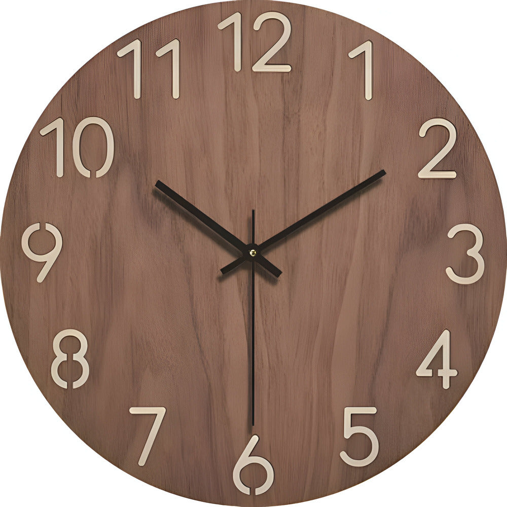 Arista - Orologio da parete in legno elegante e minimalista per un aspetto moderno