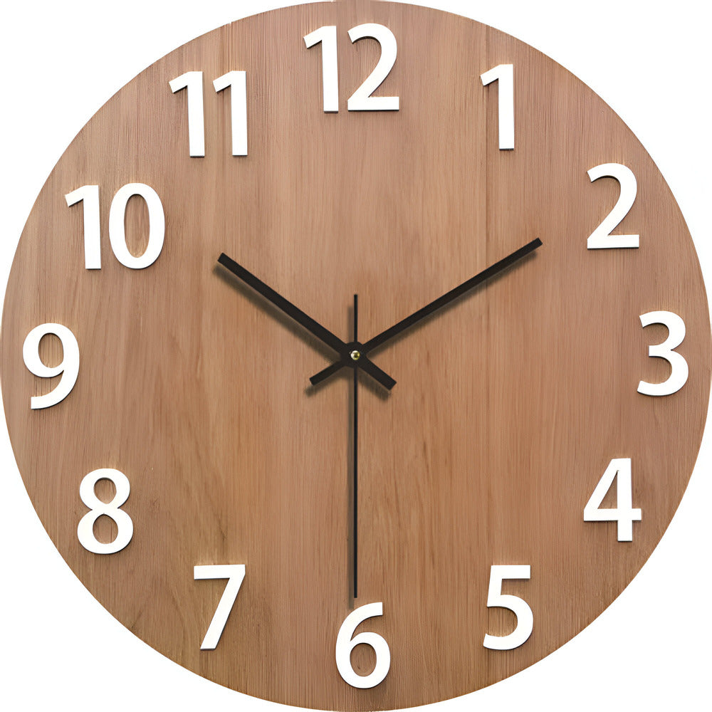 Arista - Orologio da parete in legno elegante e minimalista per un aspetto moderno