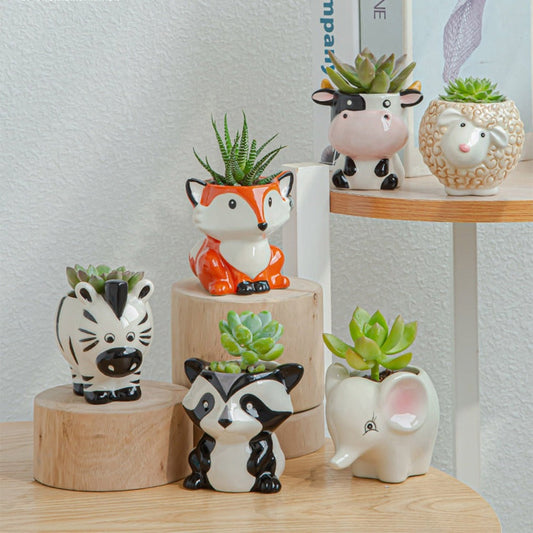 Serenna - Vaso per fiori animale creativo unico per un tocco giocoso in casa o in giardino