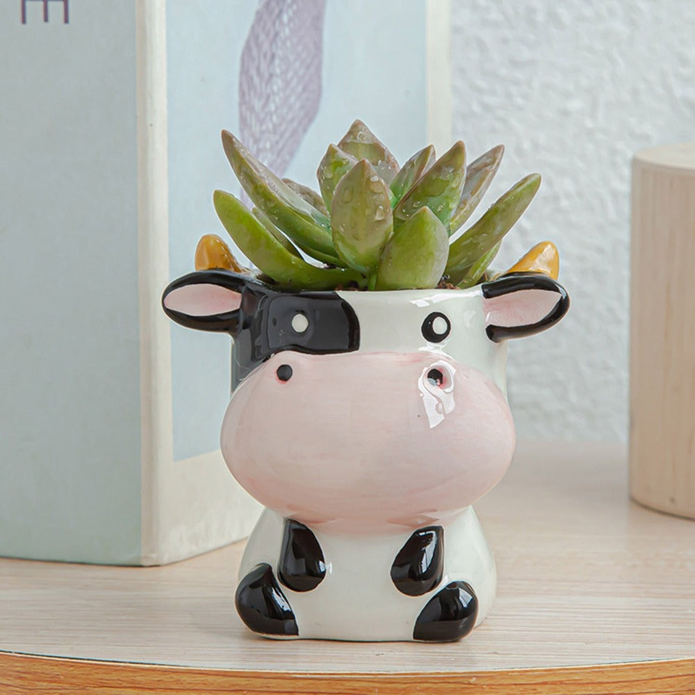 Serenna - Vaso per fiori animale creativo unico per un tocco giocoso in casa o in giardino