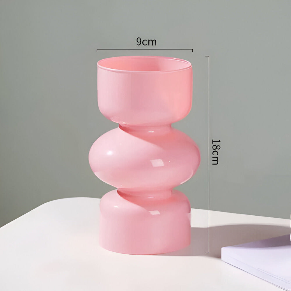 Elirona - Vaso di vetro scandinavo elegante in vari bellissimi colori