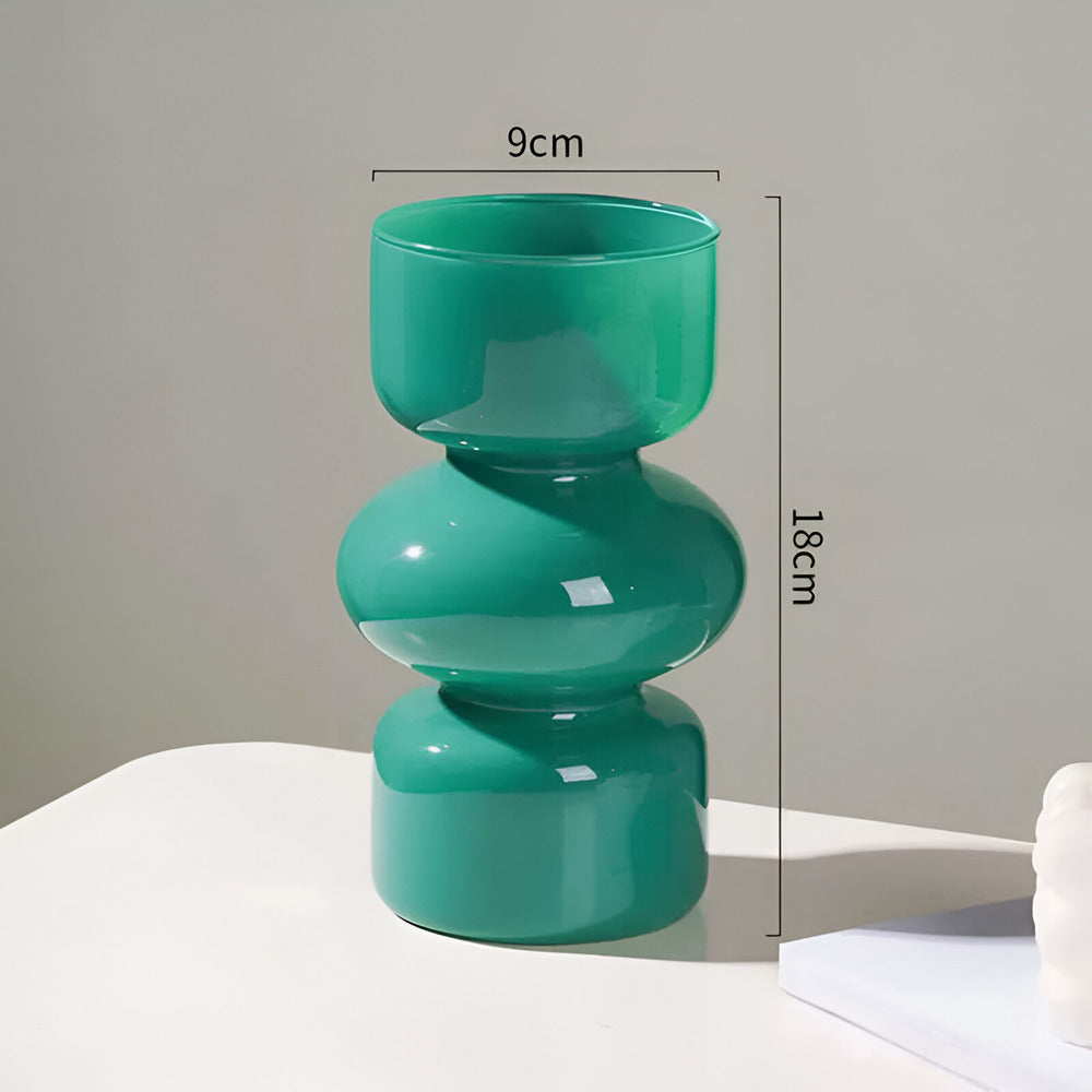 Elirona - Vaso di vetro scandinavo elegante in vari bellissimi colori