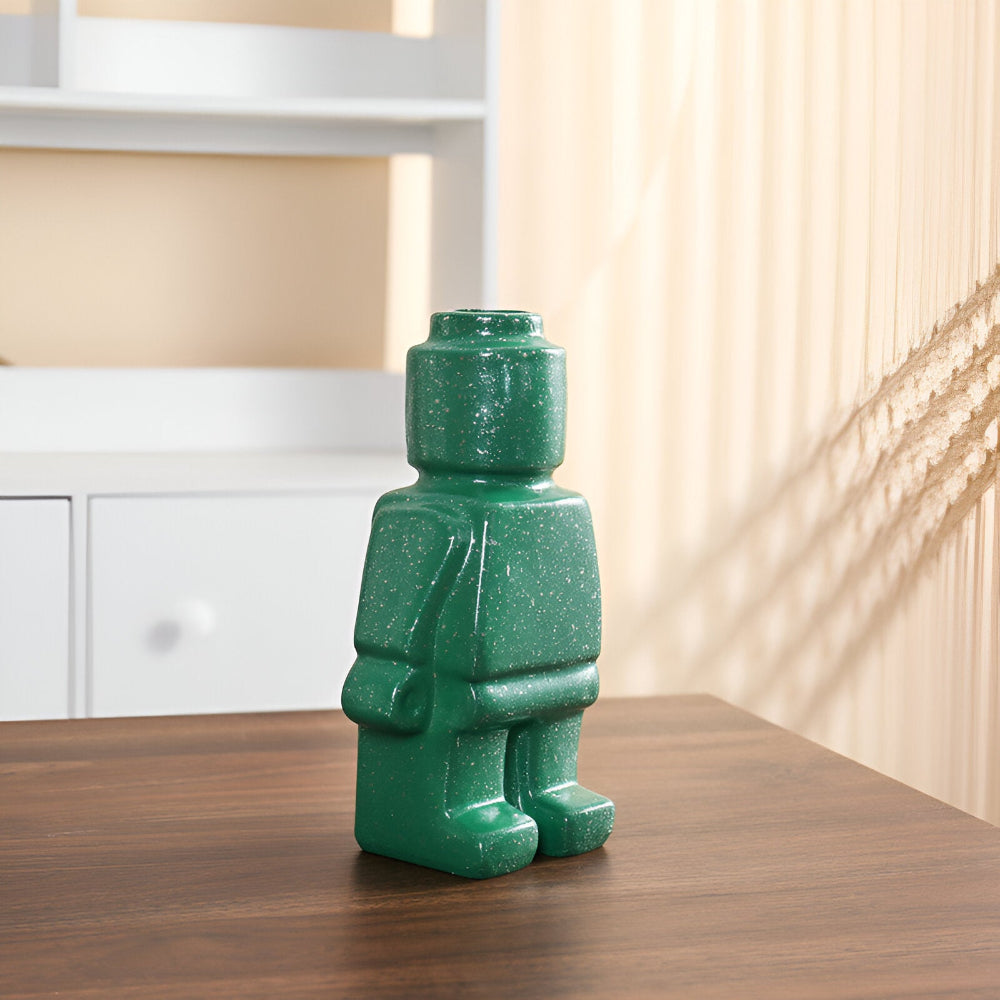 Larissa - Vaso Intrecciato per Piante dal Design Robotico Moderno per un Tocco Unico al Giardino