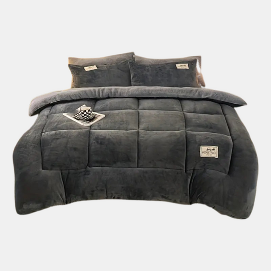 Coperta lussuosa in lana di agnello - Super morbida, regolatrice della temperatura e lavabile in lavatrice per il massimo comfort