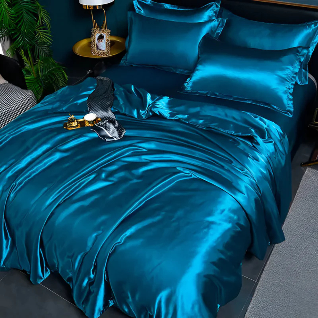 Lussuose Lenzuola di Seta | Comfort Traspirante, Morbido ed Elegante per la Camera da Letto