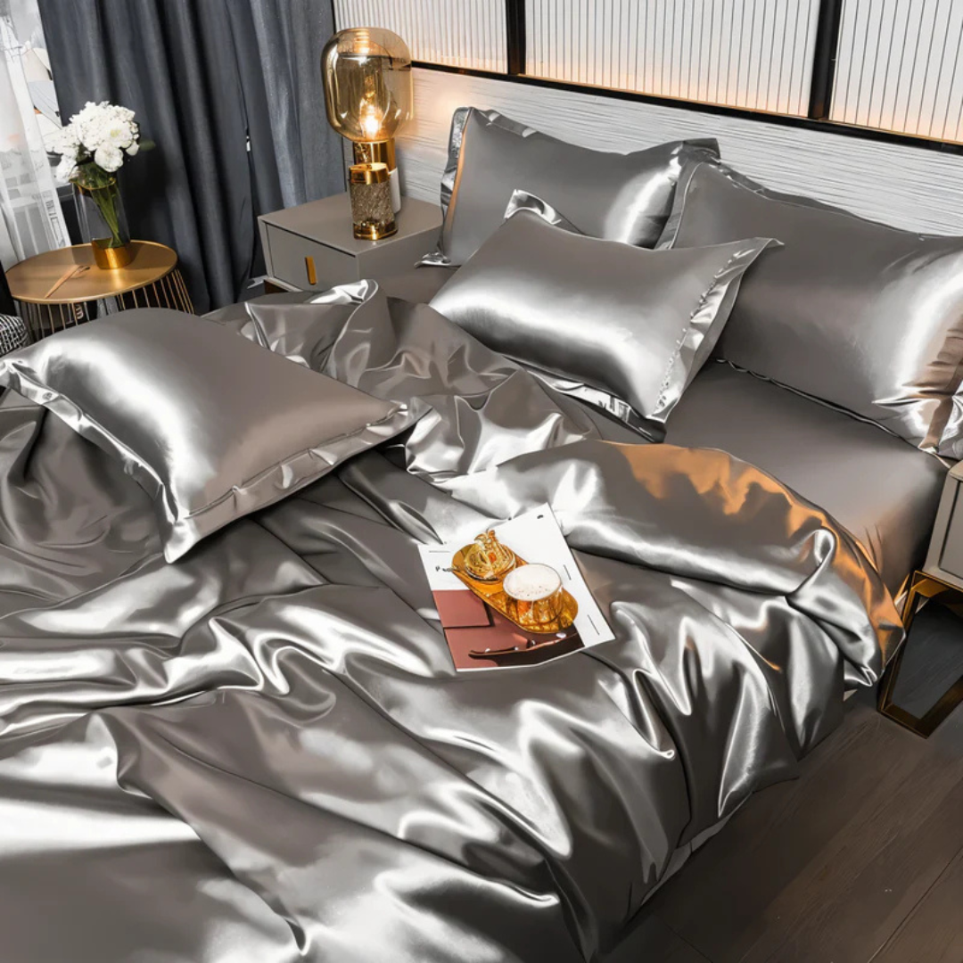Lussuose Lenzuola di Seta | Comfort Traspirante, Morbido ed Elegante per la Camera da Letto
