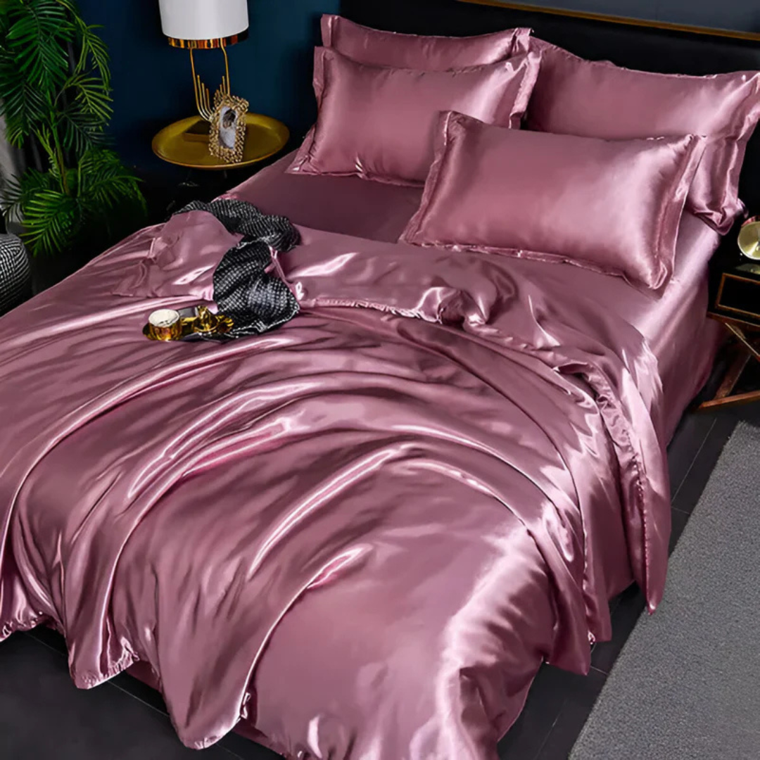 Lussuose Lenzuola di Seta | Comfort Traspirante, Morbido ed Elegante per la Camera da Letto
