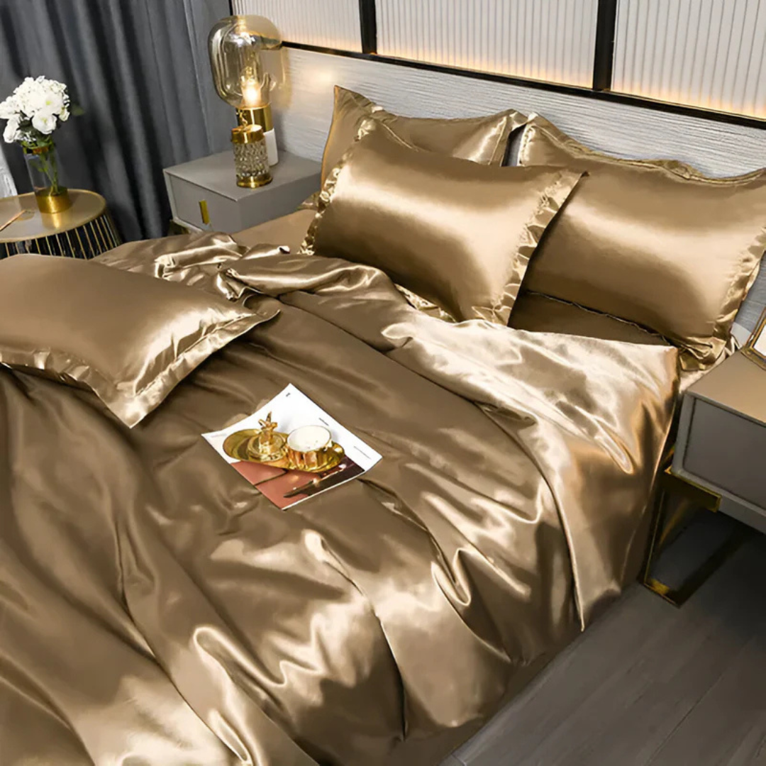 Lussuose Lenzuola di Seta | Comfort Traspirante, Morbido ed Elegante per la Camera da Letto